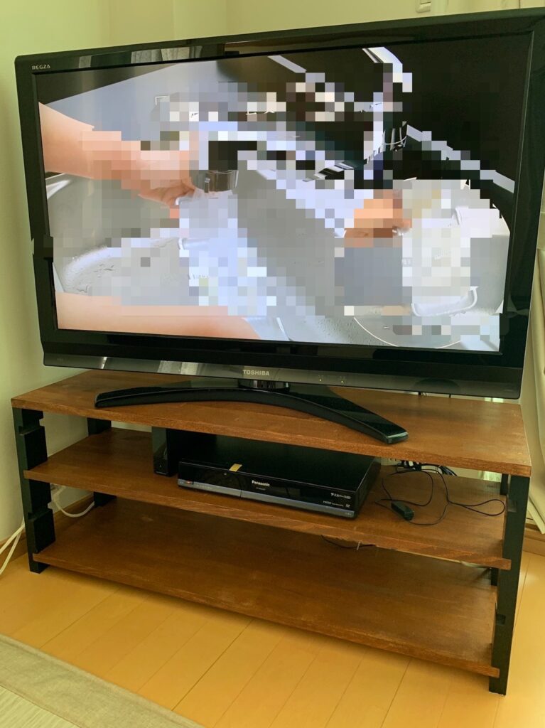テレビ台の完成写真