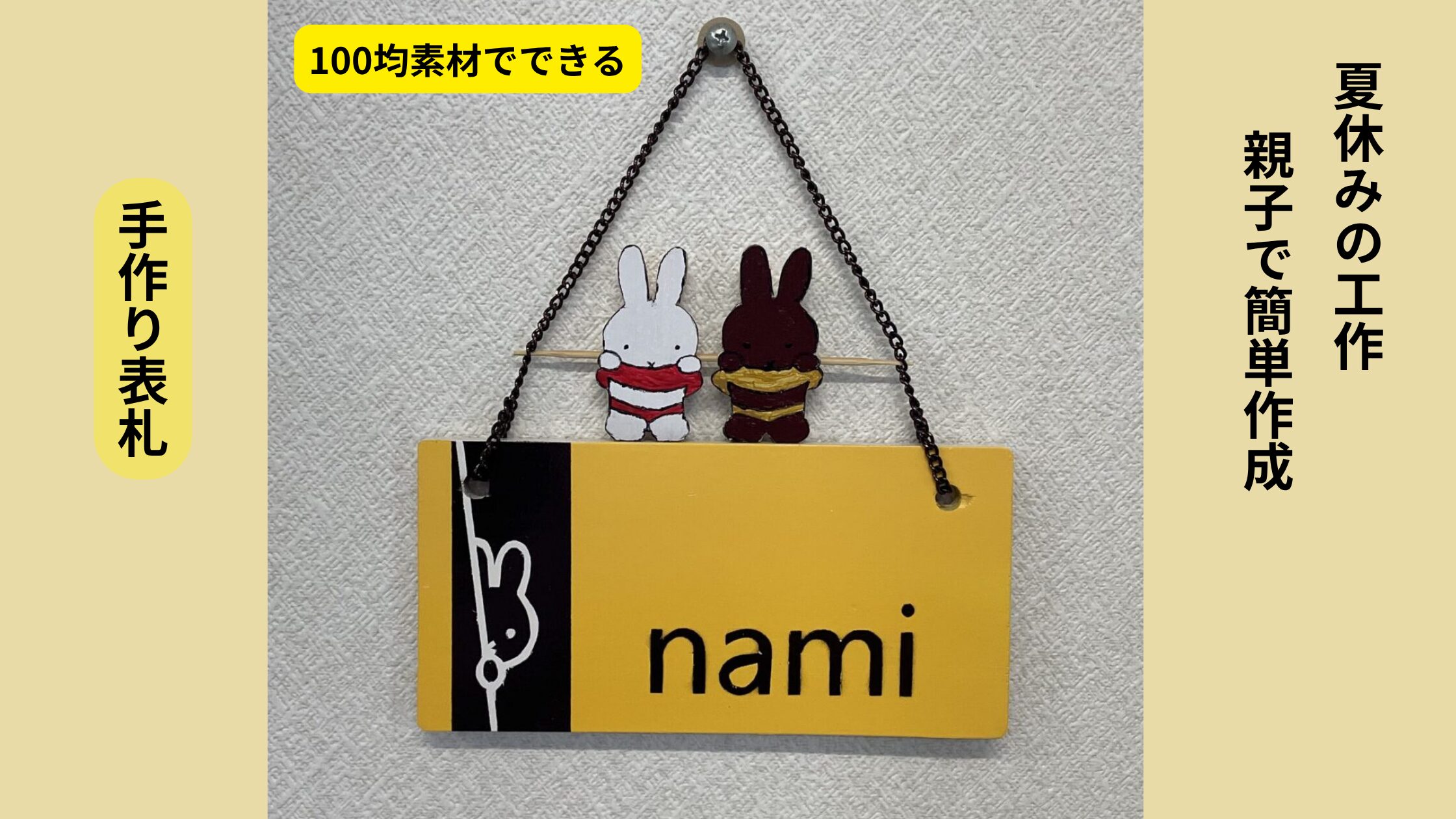 手作り表札の写真
